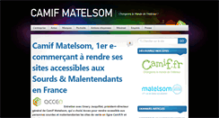 Desktop Screenshot of groupe-matelsom.com