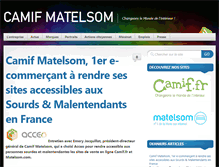 Tablet Screenshot of groupe-matelsom.com
